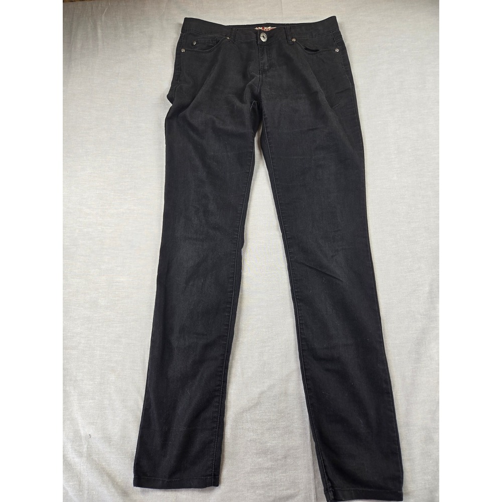 Makers of True Originals Womens Skinny Jeans Black Stretch Denim Size 28